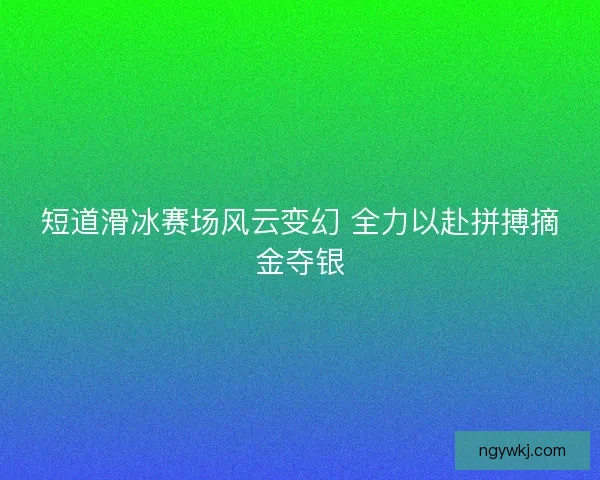 短道滑冰赛场风云变幻 全力以赴拼搏摘金夺银